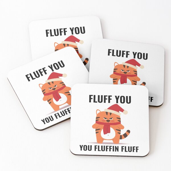 Item preview, Fluff you Fluffin Fluff - Funny Cat Christmas designed and sold by jonrdesign.
