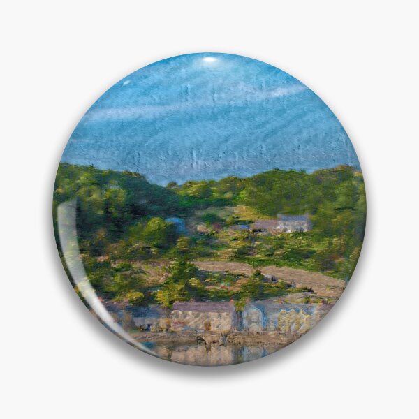 Artikelvorschau, Fishguard Unterstadt Kunstdruck Pembrokeshire entworfen und verkauft von Debra Angel.