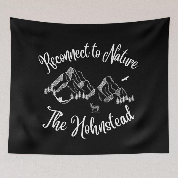 Item preview, Reconnect to Nature at The Hohnstead (white) designed and sold by NextStopMT.