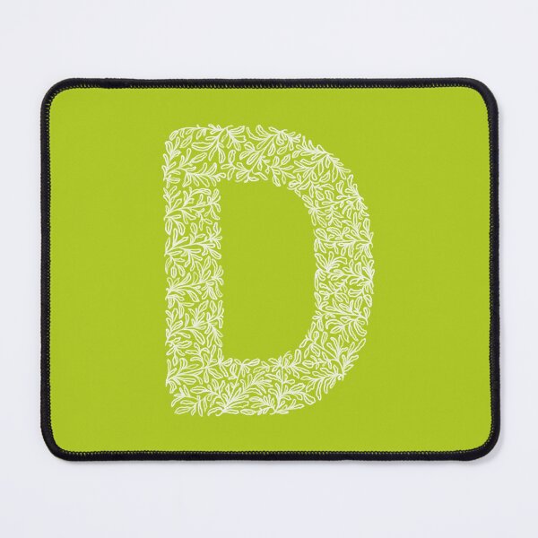 Item preview, D letter, pencil drawing, leafy monogram designed and sold by crafticdesign.