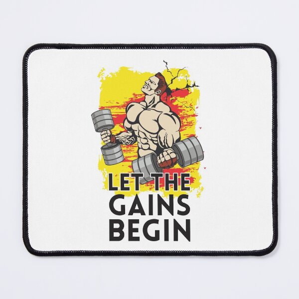 Item preview, Let the gains begin - Crazy gains - Nothing beats the feeling of power that weightlifting, powerlifting and strength training it gives us! A beautiful vintage design representing body positivity! designed and sold by crazycollective.