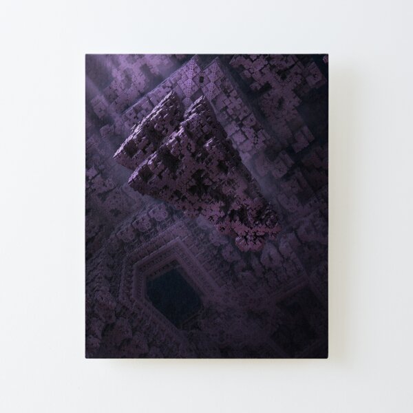 Fractal Cave Canvas Mounted Print