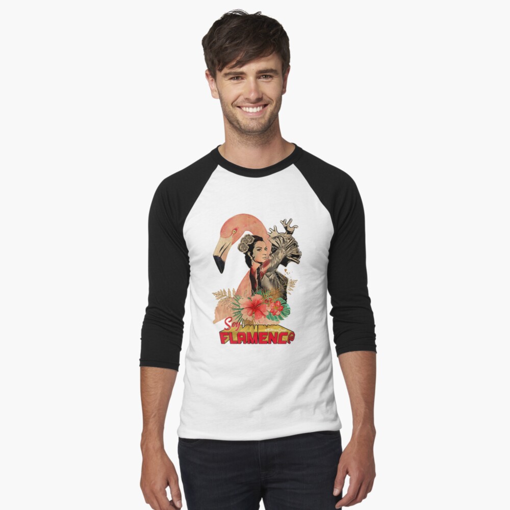 Vista previa del artículo con la obra «Camiseta ¾ estilo béisbol», diseñado y vendido por danimota.