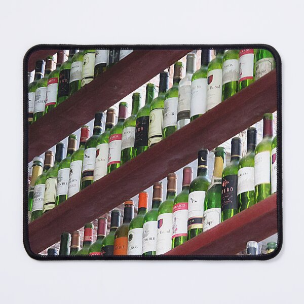Item preview, Diagonal Rows of Wine Bottlles  designed and sold by Linda Walsh.