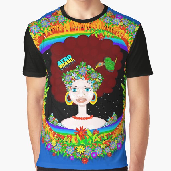 AFRO BRASIL - Flores Camiseta gráfica