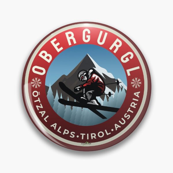 Item preview, Obergurgl Ski Austria Skiing Alps Sticker T-Shirt 04 designed and sold by OuterShellUK.