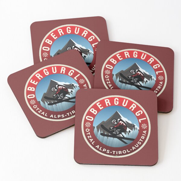 Item preview, Obergurgl Ski Austria Skiing Alps Sticker T-Shirt 04 designed and sold by OuterShellUK.