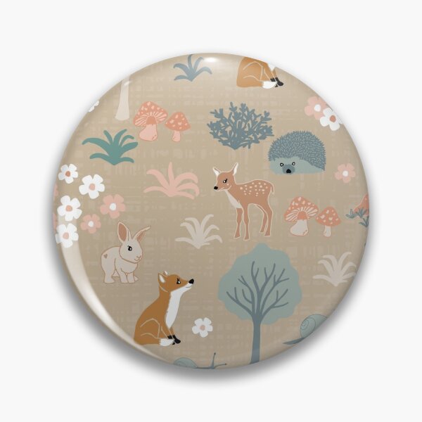 Item preview, amigos en el bosque - beige oscuro designed and sold by MoshitoDesigns.