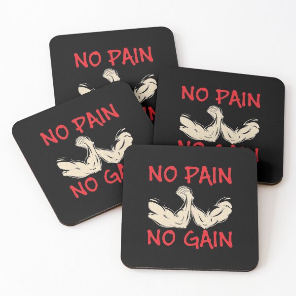 Item preview, No pain no gain - Crazy gains - Nothing beats the feeling of power that weightlifting, powerlifting and strength training it gives us! A beautiful vintage design representing body positivity! designed and sold by crazycollective.