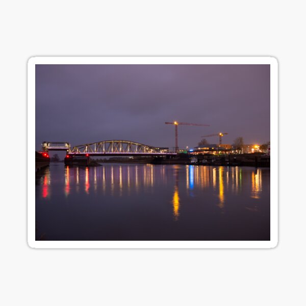 Zutphen City at night Sticker