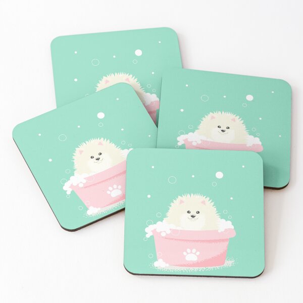 Item preview, Pomeranian in a bath  designed and sold by Mirosi-S.