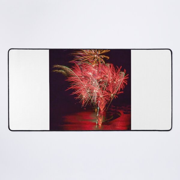 Lyme Regis Fireworks (4) Desk Mat