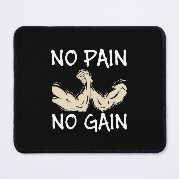 Item preview, No pain no gain - Crazy gains - Nothing beats the feeling of power that weightlifting, powerlifting and strength training it gives us! A beautiful vintage design representing body positivity! designed and sold by crazycollective.