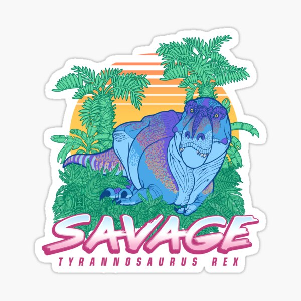 Savage Tyrannosaurus rex Sticker