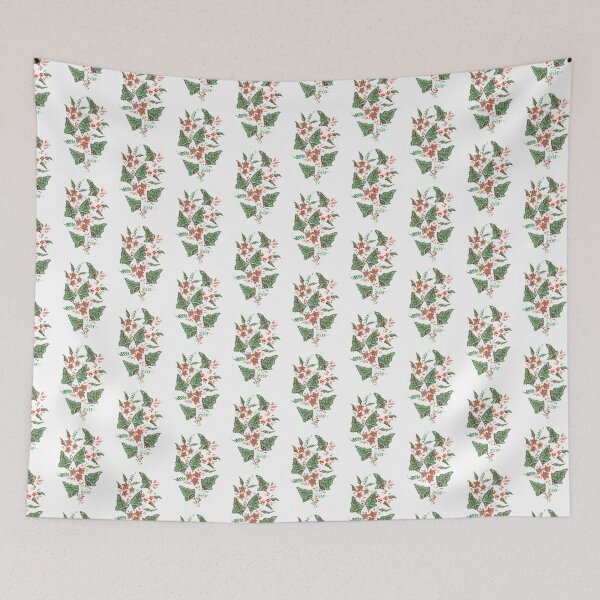 Item preview, Folk art wild flower designed and sold by Green-Martha.