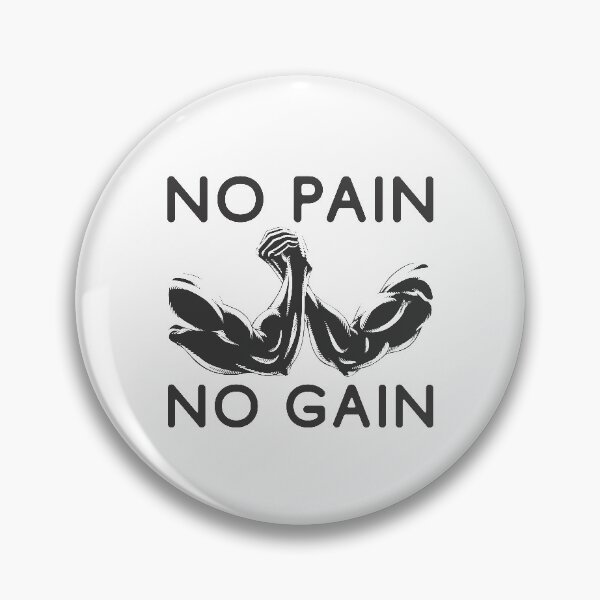 Item preview, No pain no gain - Crazy gains - Nothing beats the feeling of power that weightlifting, powerlifting and strength training it gives us! A beautiful vintage design representing body positivity! designed and sold by crazycollective.