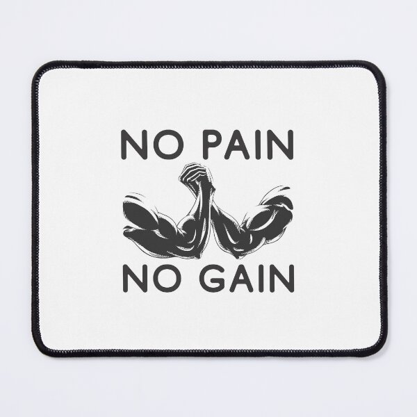 Item preview, No pain no gain - Crazy gains - Nothing beats the feeling of power that weightlifting, powerlifting and strength training it gives us! A beautiful vintage design representing body positivity! designed and sold by crazycollective.