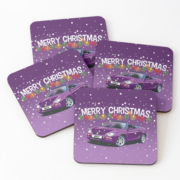 Item preview, Amaranth Purple MGF Car Christmas Card designed and sold by Webazoot Industries - Car Art.