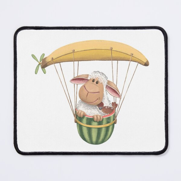 Item preview, Sheep Flight (banana) Solo designed and sold by Ildiko Hankoszky.