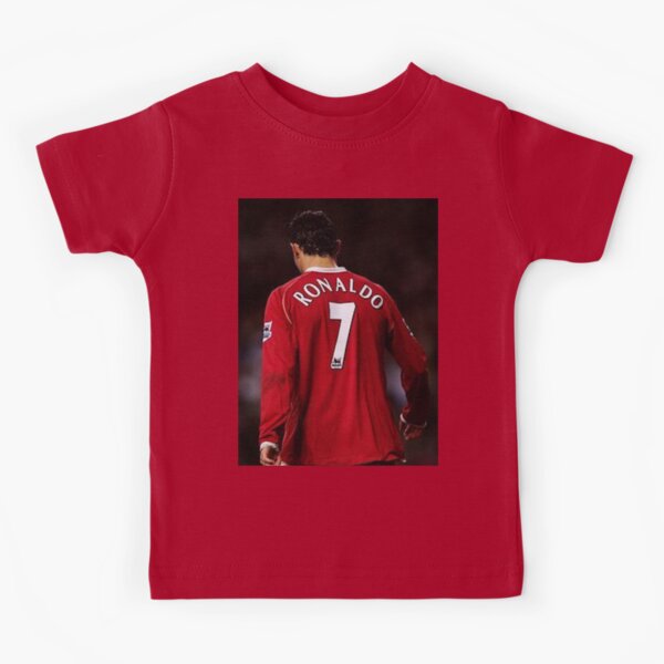 Cristiano Ronaldo United Kids T-Shirt by My Inspiration - Pixels