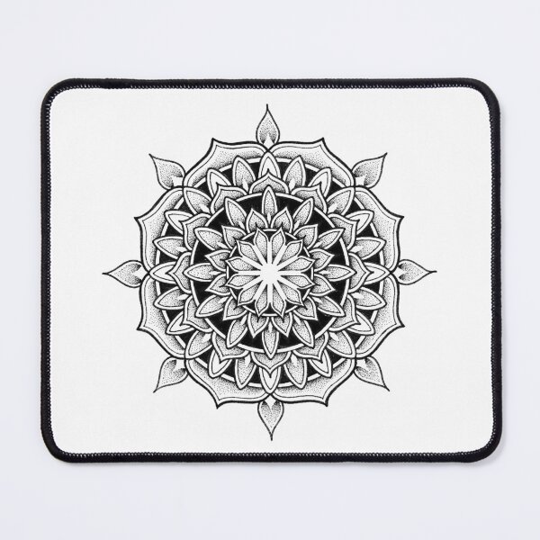 Item preview, Just another pen and ink dotwork mandala designed and sold by René Voortwist Pen and Ink art.