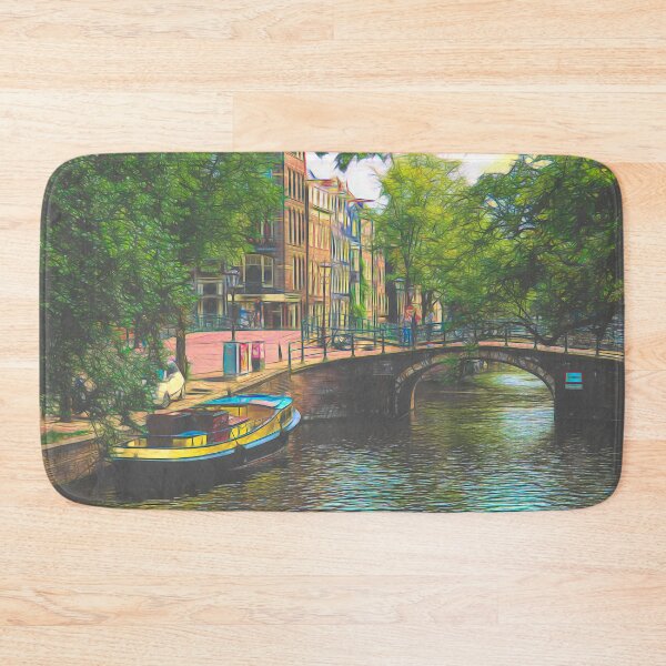 Item preview, Boat on a quay in Amsterdam designed and sold by Ingrid Hütten.