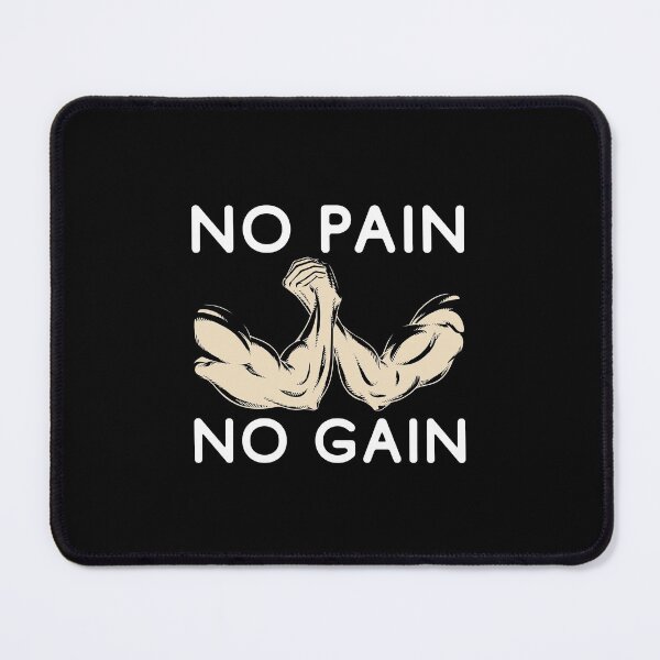 Item preview, No pain no gain - Crazy gains - Nothing beats the feeling of power that weightlifting, powerlifting and strength training it gives us! A beautiful vintage design representing body positivity! designed and sold by crazycollective.