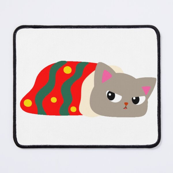 Artikelvorschau, Graue mürrische Weihnachtskatze in einer Socke entworfen und verkauft von TeamManja.