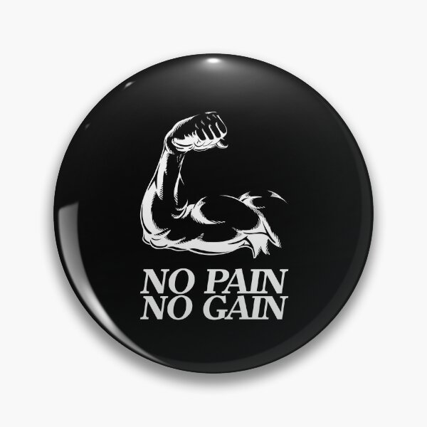 Item preview, No pain no gain - Crazy gains - Nothing beats the feeling of power that weightlifting, powerlifting and strength training it gives us! A beautiful vintage design representing body positivity! designed and sold by crazycollective.