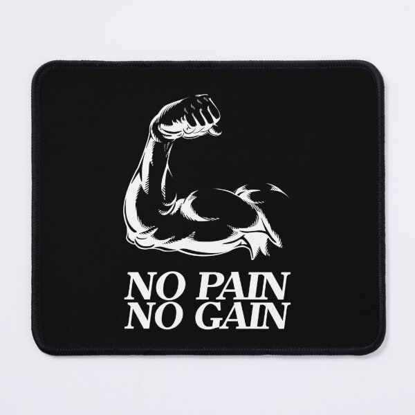 Item preview, No pain no gain - Crazy gains - Nothing beats the feeling of power that weightlifting, powerlifting and strength training it gives us! A beautiful vintage design representing body positivity! designed and sold by crazycollective.
