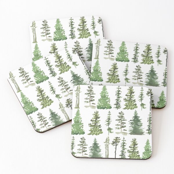 Item preview, Green Pine Trees Forest designed and sold by shabzdesigns.