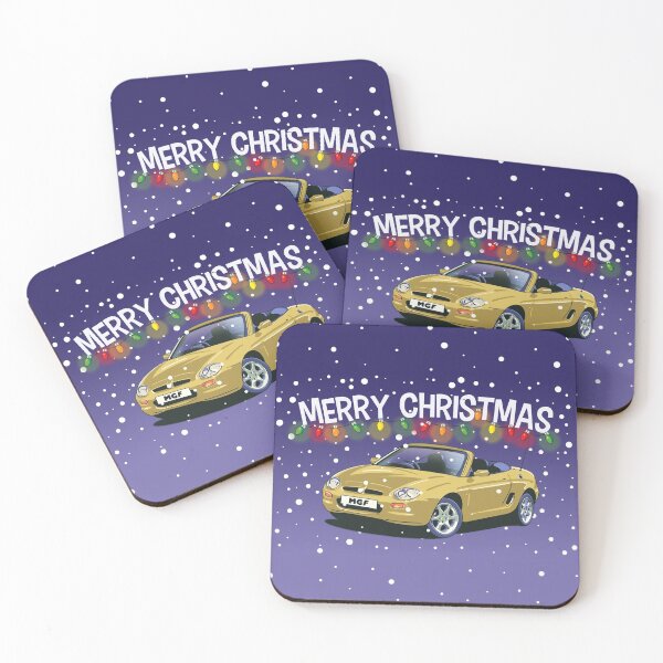 Item preview,  Sienna Gold MG F Car Christmas Greeting Card designed and sold by Webazoot Industries - Car Art.