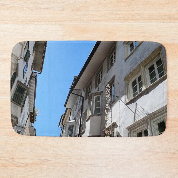 Item preview, Wall of houses in Italy with neon sign designed and sold by TheNordicDesign.