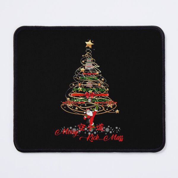 Item preview, Merry Kick... Mass, Funny Karate Christmas Tree, Martial Arts Humour Holiday Design designed and sold by Zanshin-Art.