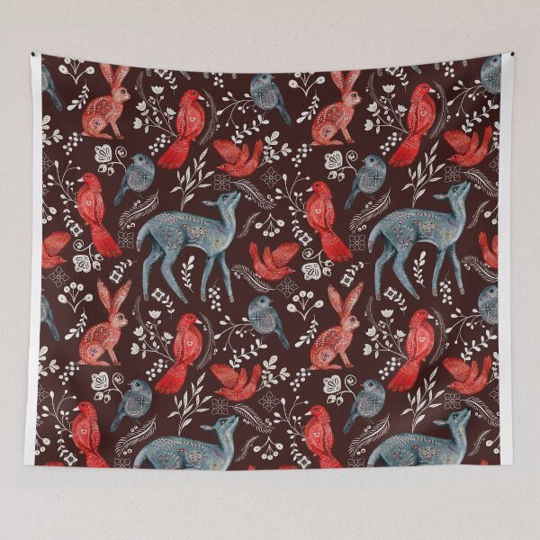 Item preview, Enchanted forest with animals pattern designed and sold by JDScottsr.