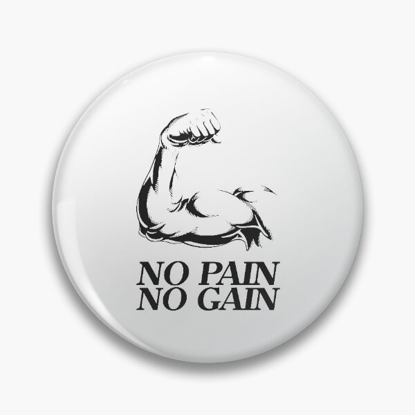 Item preview, No pain no gain - Crazy gains - Nothing beats the feeling of power that weightlifting, powerlifting and strength training it gives us! A beautiful vintage design representing body positivity! designed and sold by crazycollective.