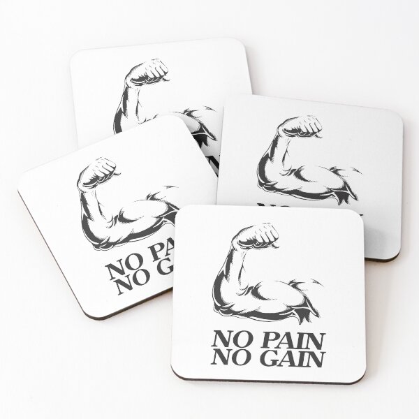 Item preview, No pain no gain - Crazy gains - Nothing beats the feeling of power that weightlifting, powerlifting and strength training it gives us! A beautiful vintage design representing body positivity! designed and sold by crazycollective.
