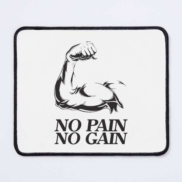 Item preview, No pain no gain - Crazy gains - Nothing beats the feeling of power that weightlifting, powerlifting and strength training it gives us! A beautiful vintage design representing body positivity! designed and sold by crazycollective.