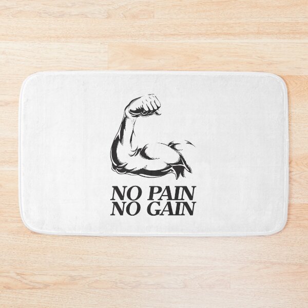 Item preview, No pain no gain - Crazy gains - Nothing beats the feeling of power that weightlifting, powerlifting and strength training it gives us! A beautiful vintage design representing body positivity! designed and sold by crazycollective.
