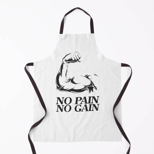 Item preview, No pain no gain - Crazy gains - Nothing beats the feeling of power that weightlifting, powerlifting and strength training it gives us! A beautiful vintage design representing body positivity! designed and sold by crazycollective.