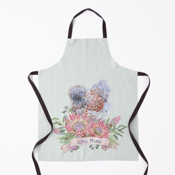 Item preview, Silkie Chicken Mama with Festive Flora designed and sold by becca-boyce.
