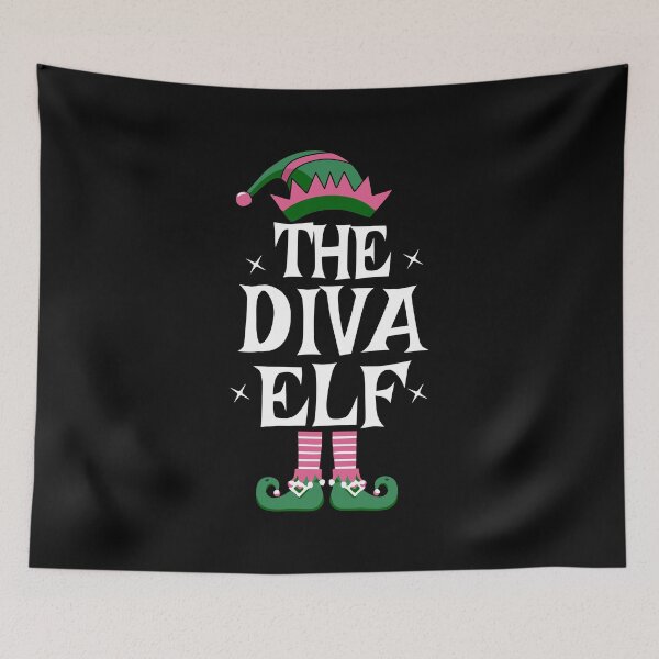 Aperçu de l'œuvre Diva Elf Chaussettes Roses Mignonnes Pyjama De Noël Pour Filles créée et vendue par alenaz.