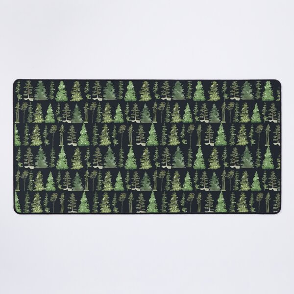 Item preview, Black and Green Pine Trees Forest designed and sold by shabzdesigns.