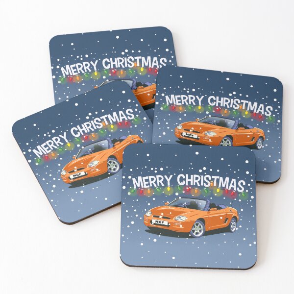 Item preview, Volcano Orange MGF Car Christmas Card designed and sold by Webazoot Industries - Car Art.