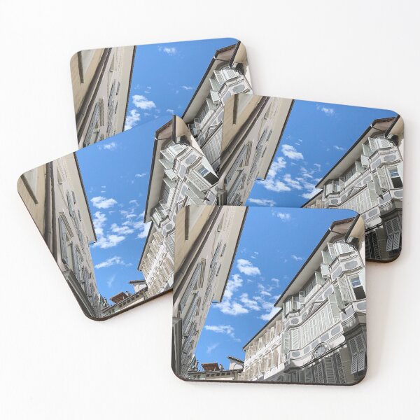 Item preview, Wall of houses in Italy with clouds designed and sold by TheNordicDesign.