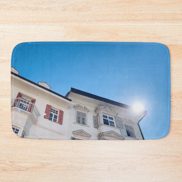 Item preview, Wall of houses in Italy with red windows designed and sold by TheNordicDesign.