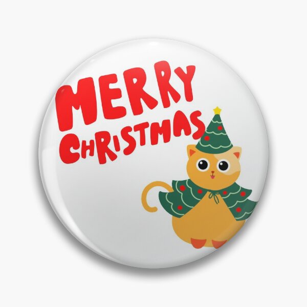 Item preview, Merry Christmas Tree Orange Cat designed and sold by TeamManja.