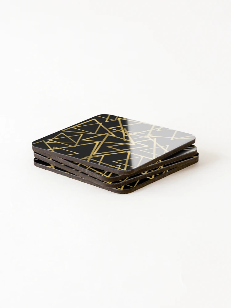 Thumbnail 4 of 5, Coasters (Set of 4), Triangle pattern designed and sold by Paint84.