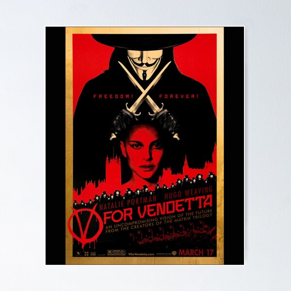 V for Vendetta Hugo Weaving Movie Poster 24 x 36 – PosterAmerica