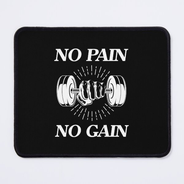 Item preview, No pain no gain - Crazy gains - Nothing beats the feeling of power that weightlifting, powerlifting and strength training it gives us! A beautiful vintage design representing body positivity! designed and sold by crazycollective.